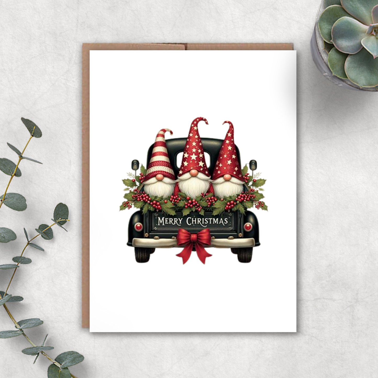 Merry Christmas Gnome Card