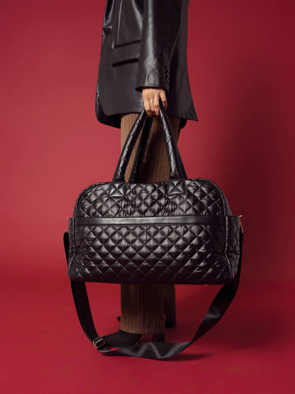 Mills Quilted Nylon Weekender Bag