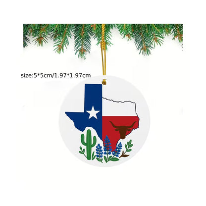 Texas State Flag Acrylic Hanging Ornament
