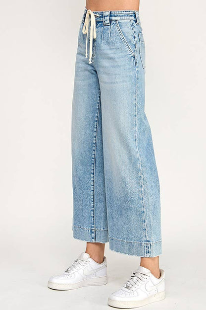 SOFT TOUCH HIGH RISE COMFORT TROUSER WIDE LEG JEAN