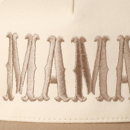 MAMA Typographic Design Embroidery Baseball Cap