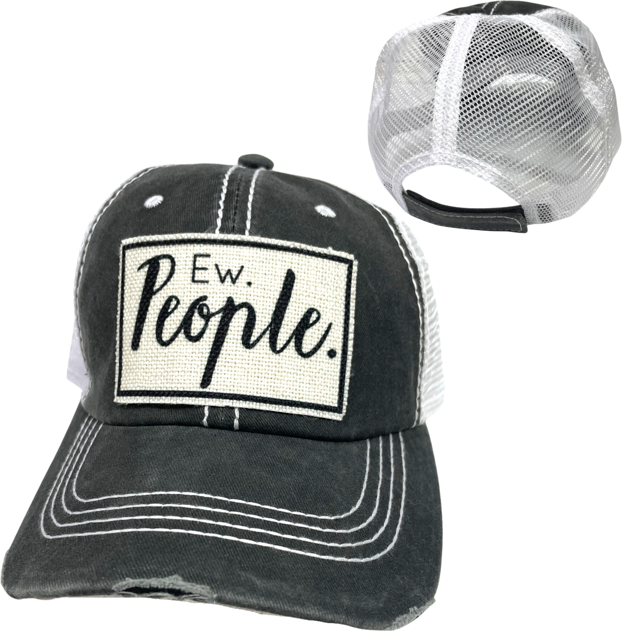 EW PEOPLE BALL CAP | UNISEX HAT | DISTRESSED