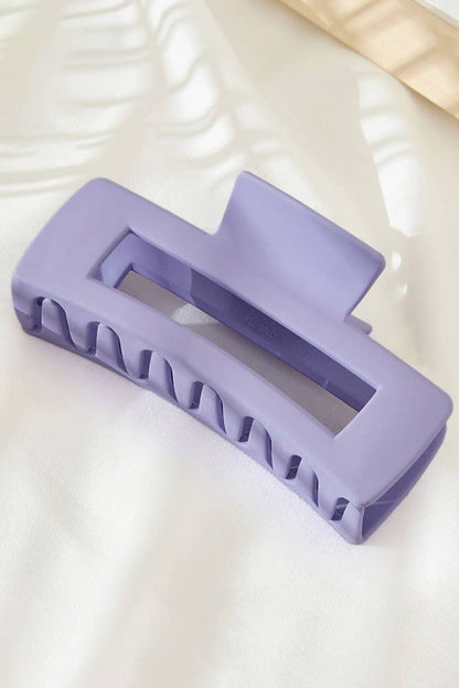 Solid Color Rectangle Shaped Hair Claw