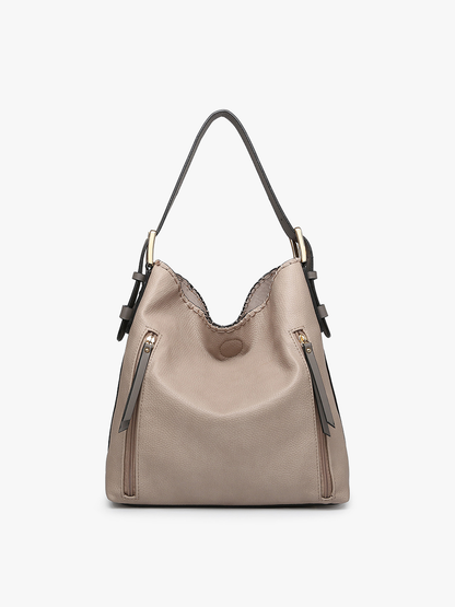 Alexa 2-in-1 Hobo Bag w/Dual Zip Compartments | M1816A