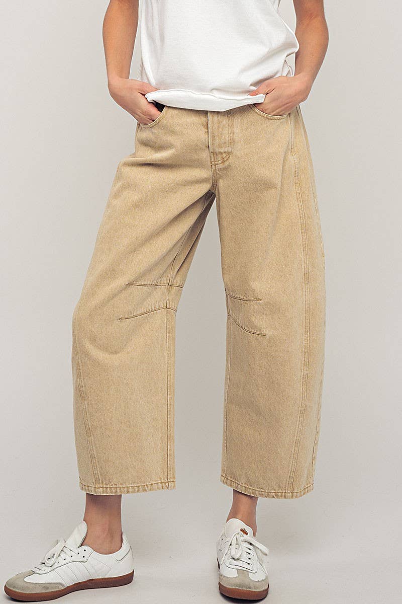 Time will Tell Barrel Jeans