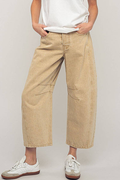 Time will Tell Barrel Jeans