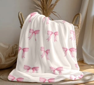 Bow Fleece Blanket