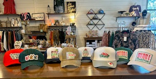 Christmas Caps with Patches