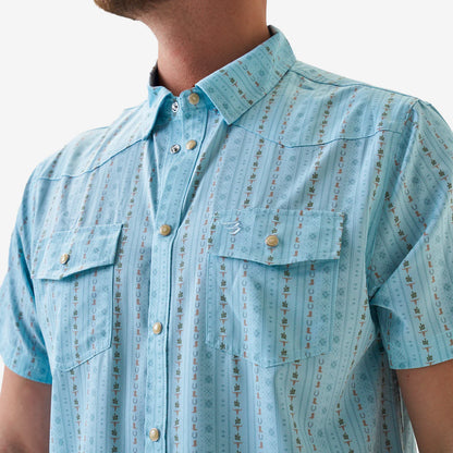 Burlebo Performance Western Shirt - Ranch - Blue Jean