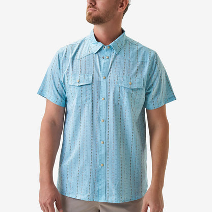Burlebo Performance Western Shirt - Ranch - Blue Jean