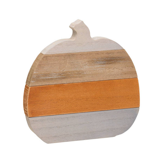 Grey/Wood/Org Plank Fall Pumpkin