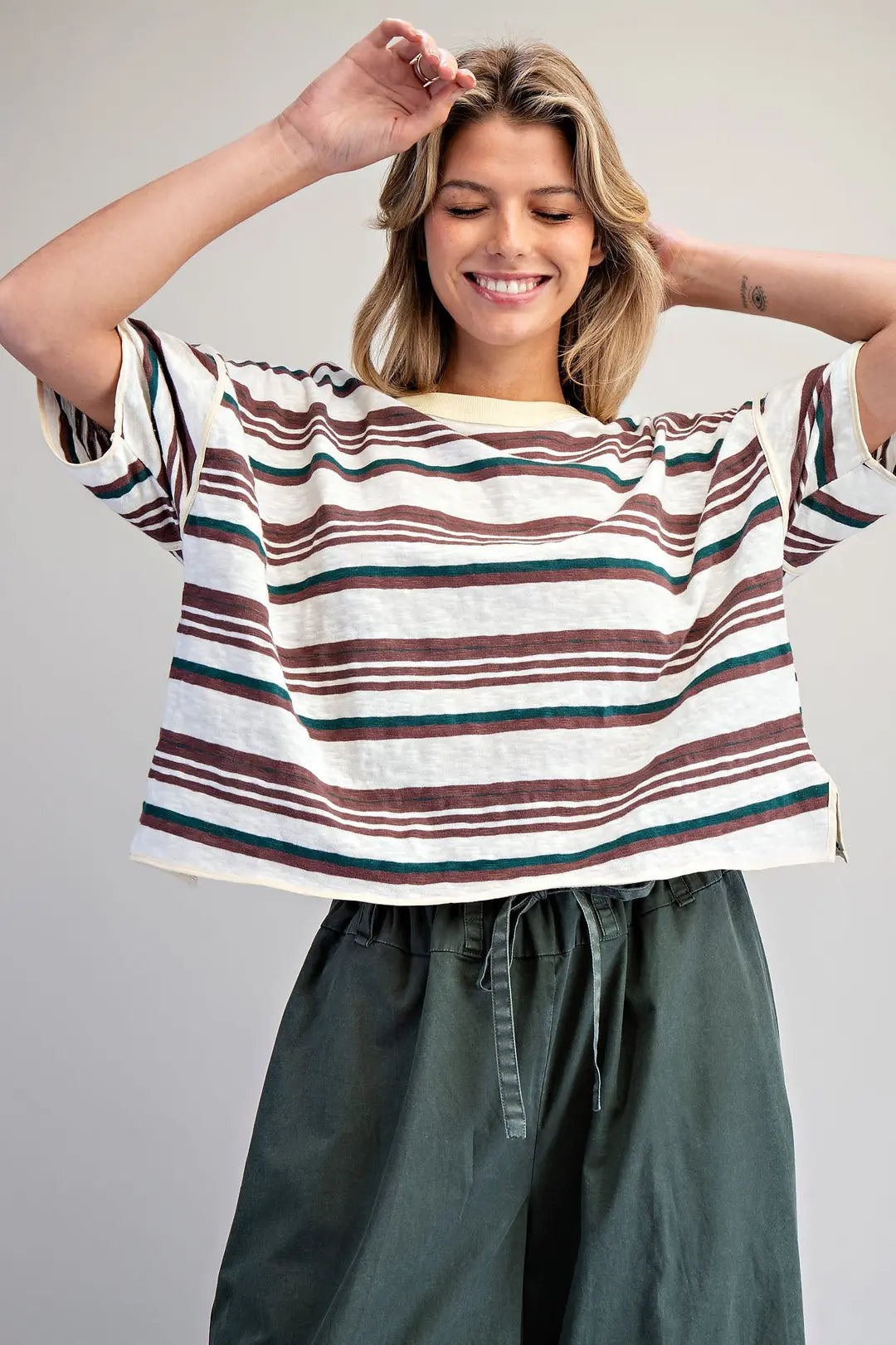 Striped Boxy T-shirt