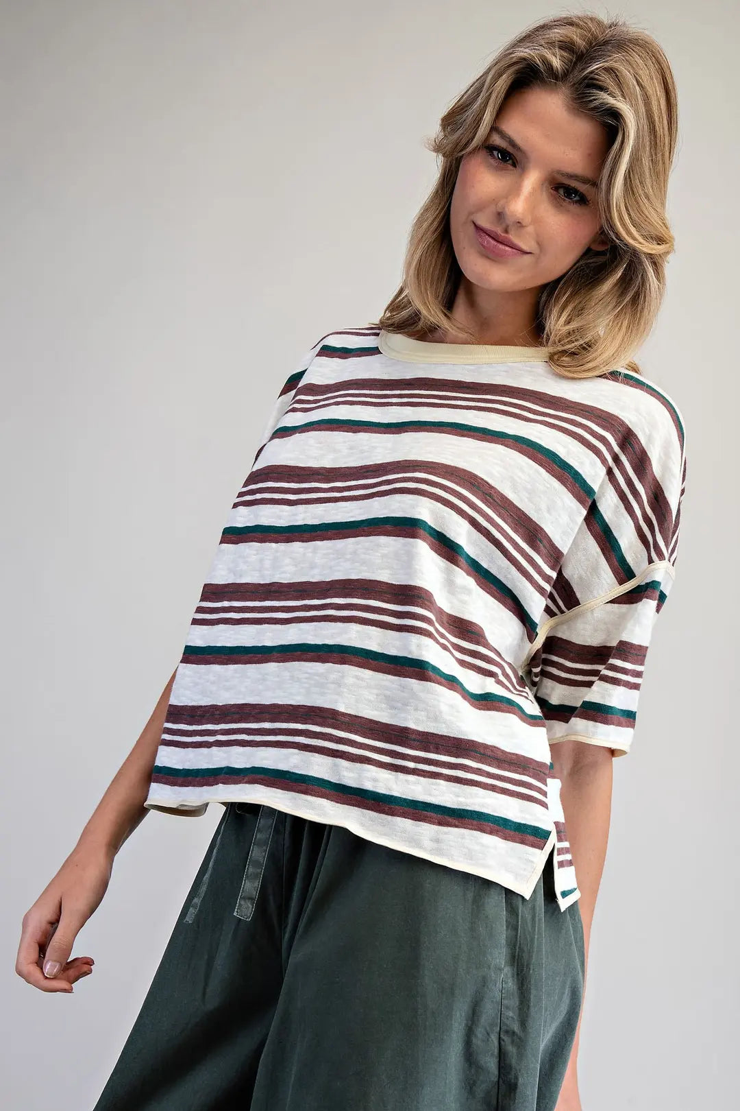 Striped Boxy T-shirt