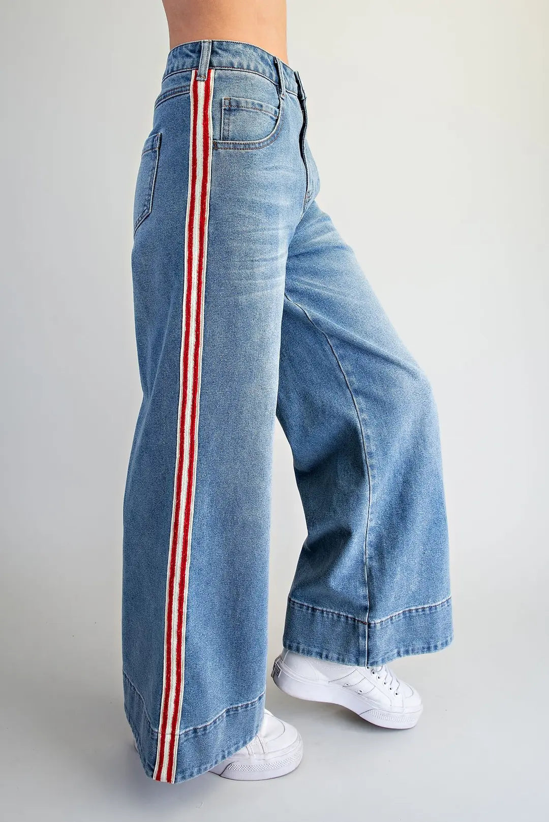 Side Striped Denim Jeans