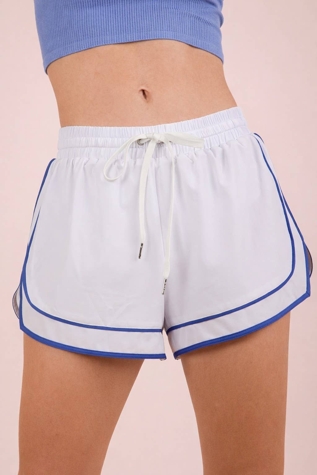 Tow Tone Activewear Shorts W/ Pantie Lining