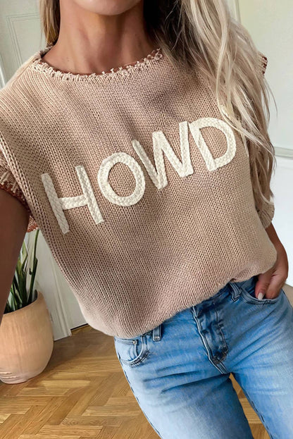HOWDY Pattern  Western Sweater Top