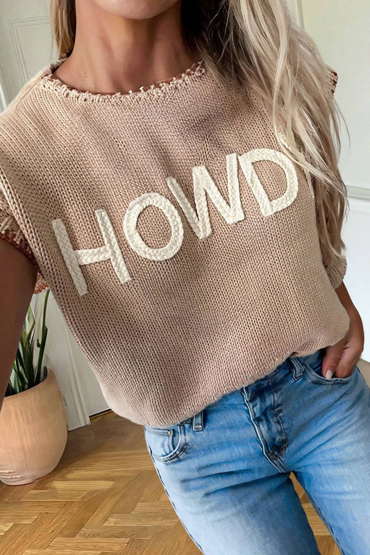 HOWDY Pattern  Western Sweater Top