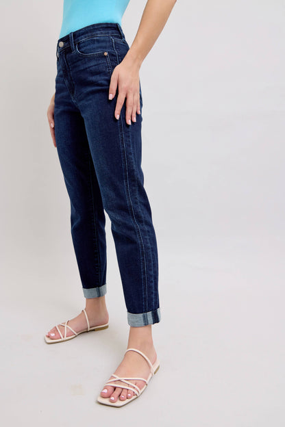Dark Wash High Waisted Boyfriend Judy Blue