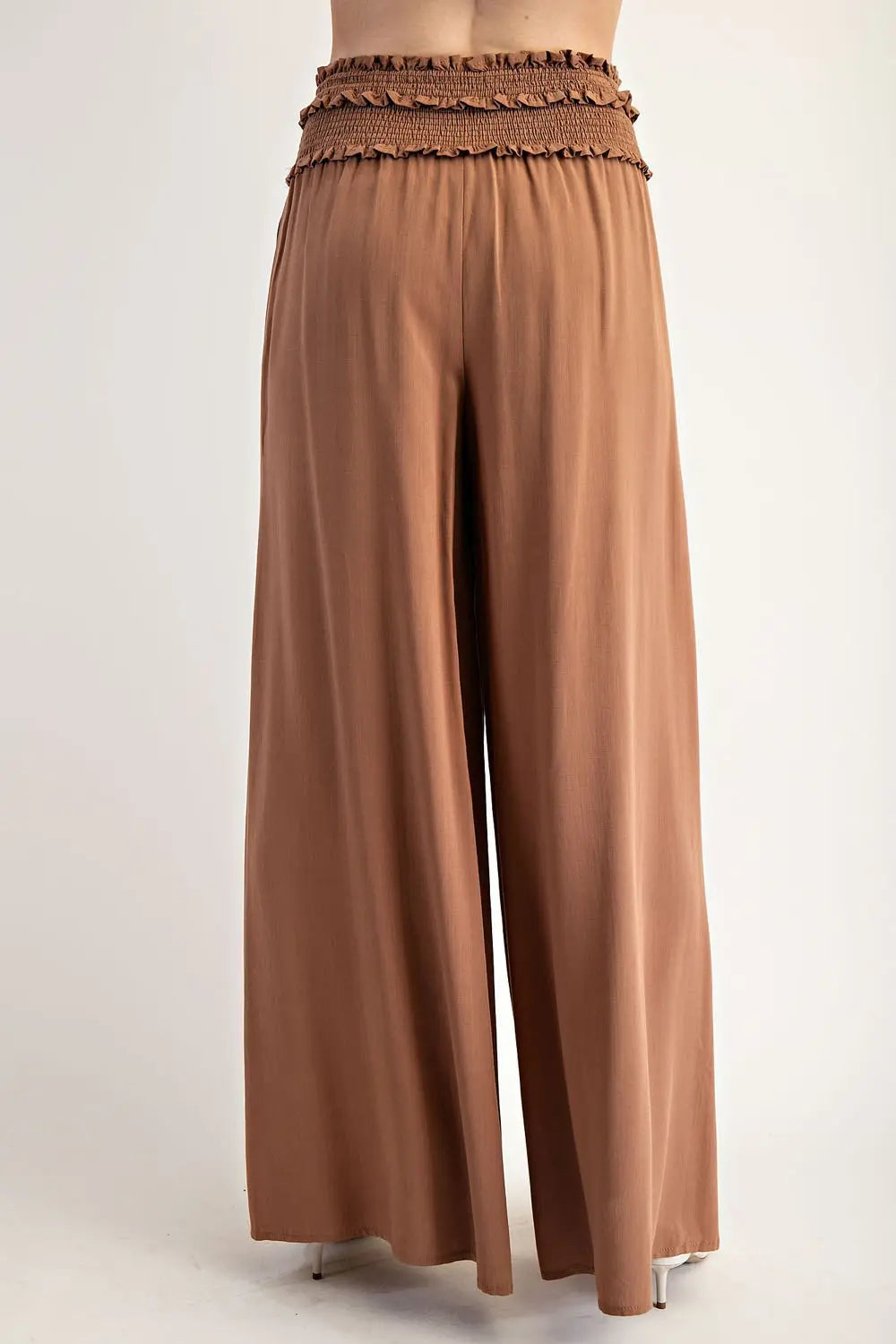 Smocked wide Leg Pants