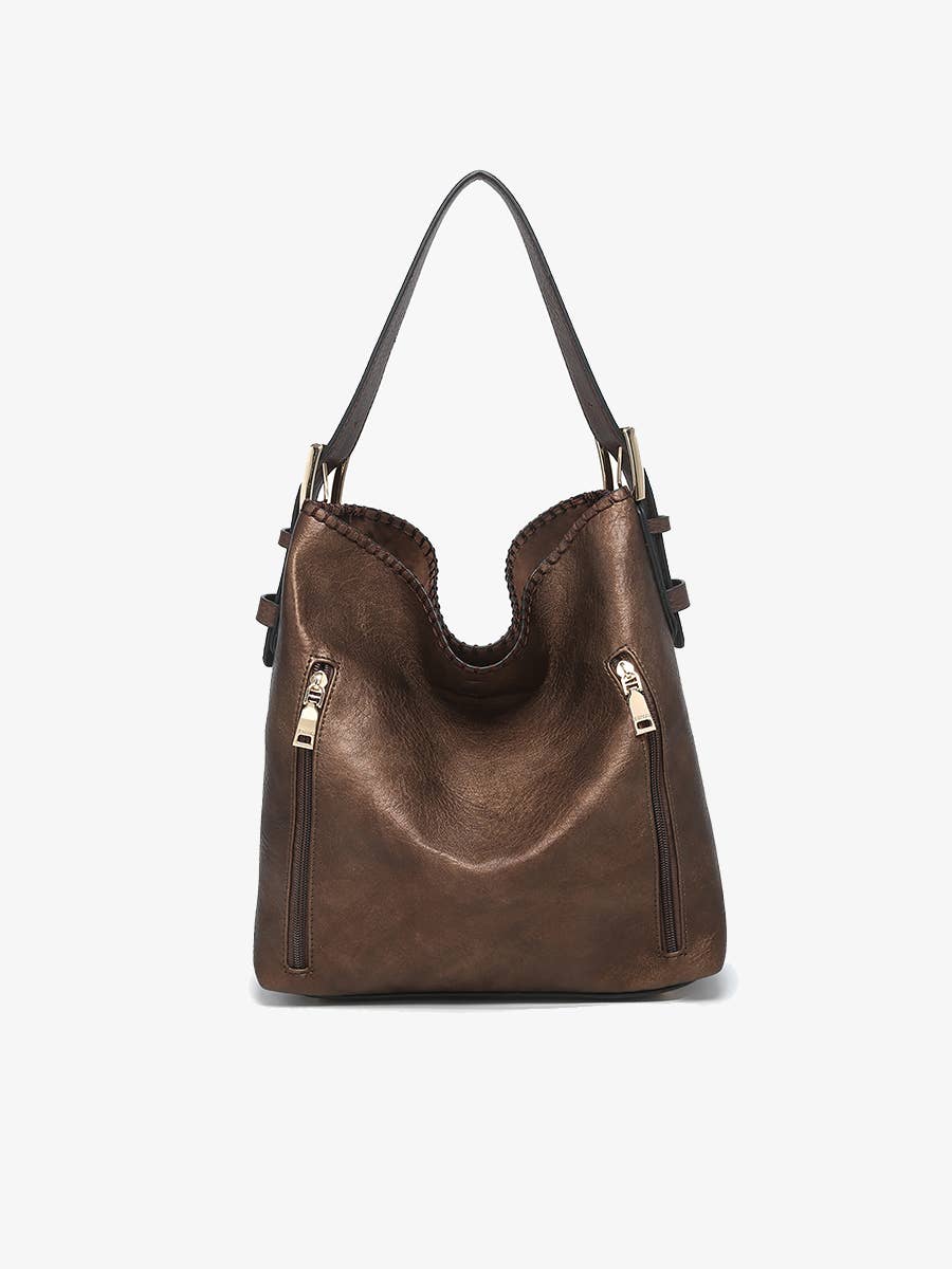 Alexa 2-in-1 Hobo Bag w/Dual Zip Compartments | M1816A
