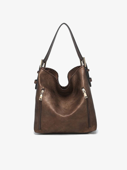 Alexa 2-in-1 Hobo Bag w/Dual Zip Compartments | M1816A