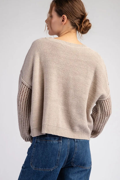 Plus Long Sleeve Sweater Top