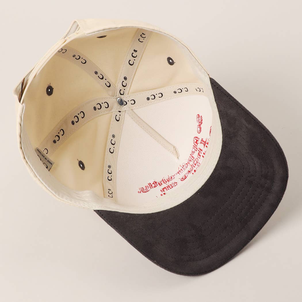 So Apparently I Have An Attitude Two-Tone Suede Trucker Hat