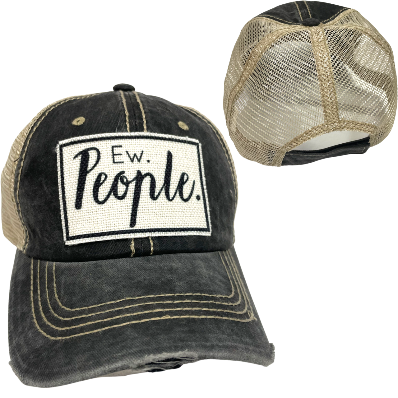 EW PEOPLE BALL CAP | UNISEX HAT | DISTRESSED