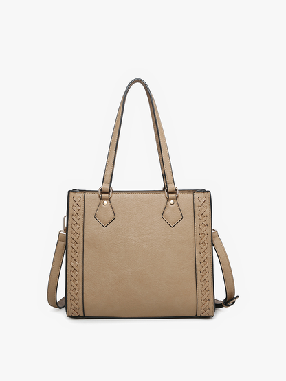 Betsy Structured Braided Crossbody/Satchel Bag | M2344