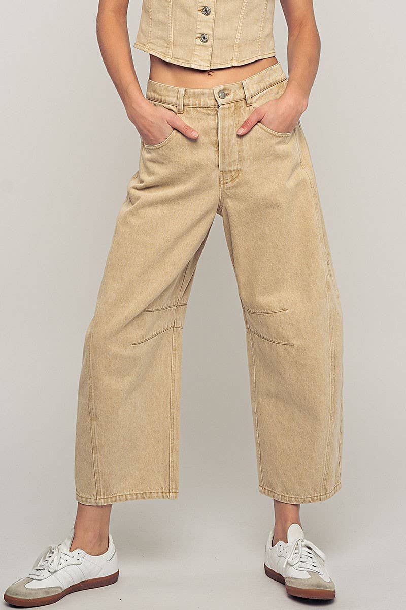 Time will Tell Barrel Jeans