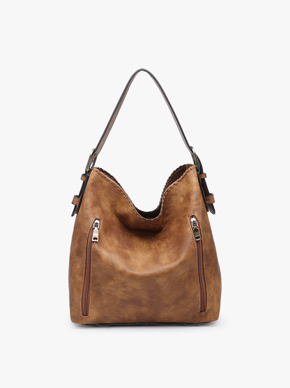 Alexa 2-in-1 Hobo Bag w/Dual Zip Compartments | M1816A