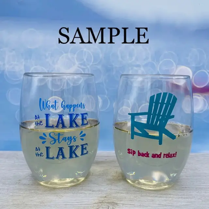 DRINK UP WITCHES Unbreakable TRITAN Plastic Wine Glasses