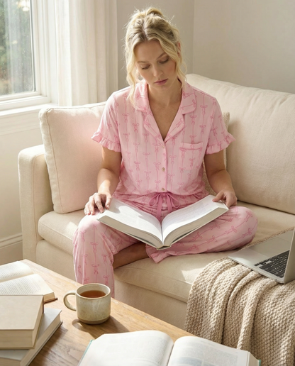 3-Piece Pack Bow Frilly PJ Set