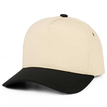 C.C Two Tone Cotton Criss-Cross Back Ponytail Trucker Hat