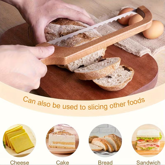 Wooden Handle Bread Knife