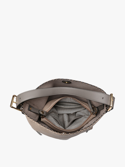 Alexa 2-in-1 Hobo Bag w/Dual Zip Compartments | M1816A