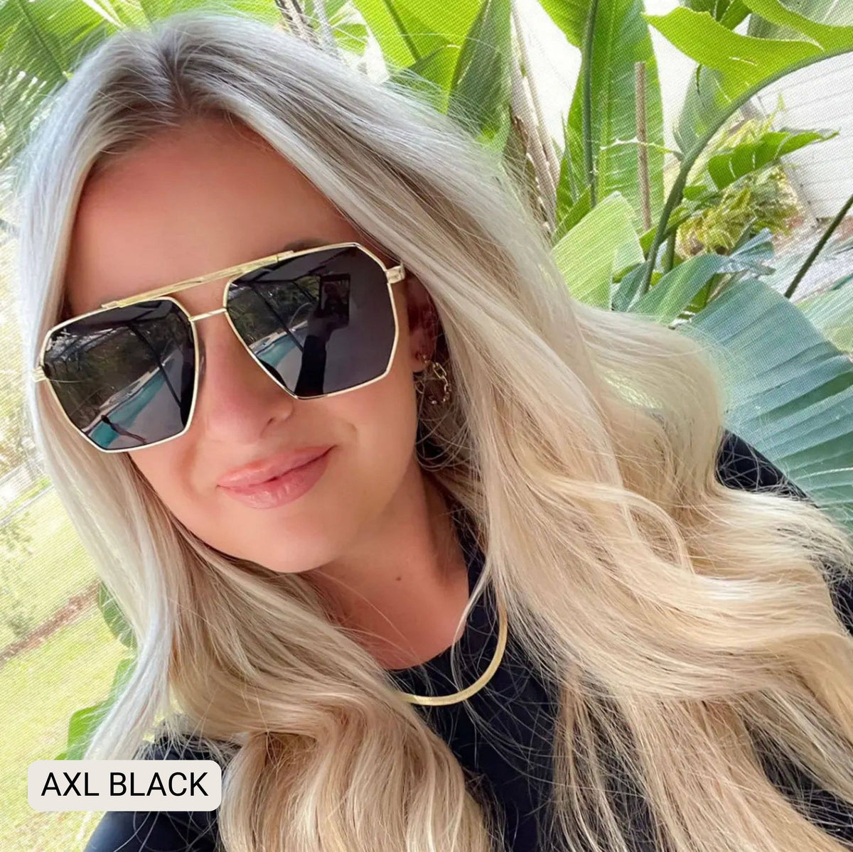 DAX AXL - Unisex Geometric Aviator Polarized Sunglasses