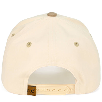C.C AMEN Embroidered Letter Two Tone Trucker Hat