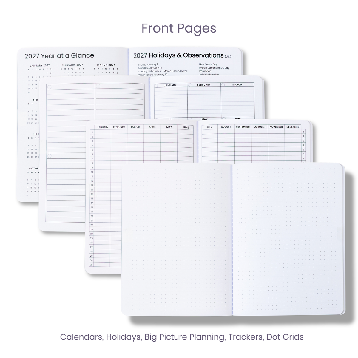 2027 Monthly Planner - Midnight Petals