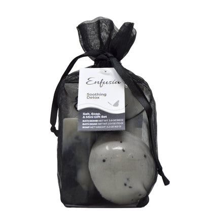 Salt, Soap, & Mini Gift Set - Soothing Detox