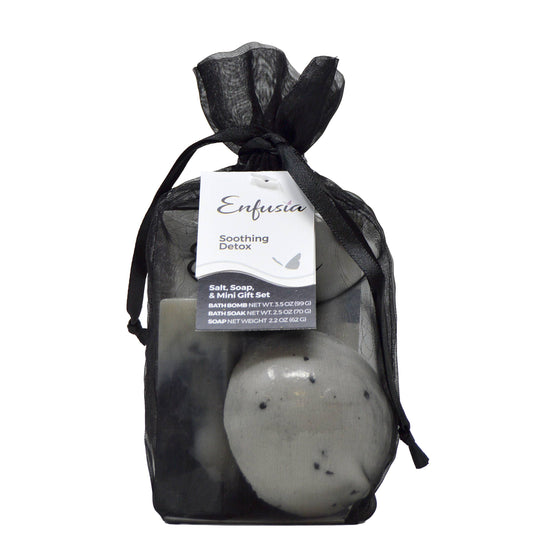 Salt, Soap, & Mini Gift Set - Soothing Detox