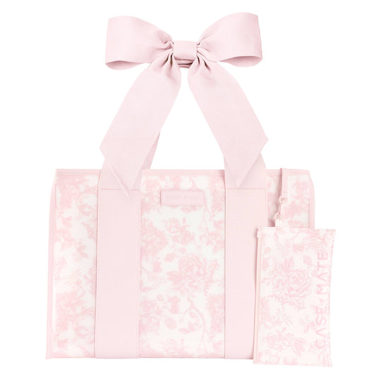 Case-Mate Afternoon Rosé Bow Jelly Tote Bag