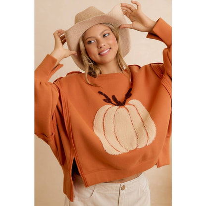 OVERSIZED PUMPKIN PATCH SWEATSHIRT