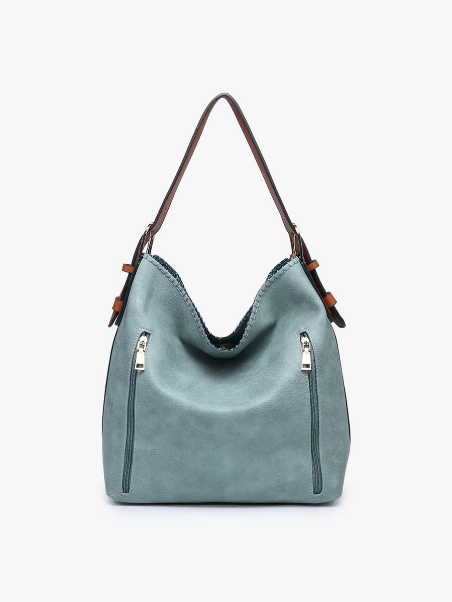 Alexa 2-in-1 Hobo Bag w/Dual Zip Compartments | M1816A