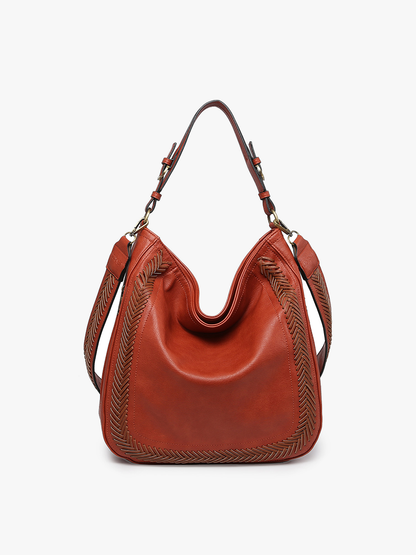 Aris Whipstitch Hobo Bag | M2049A