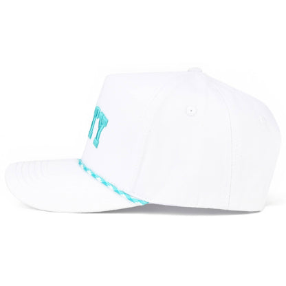 C.C SALTY Letter with Color Rope Trucker Hat