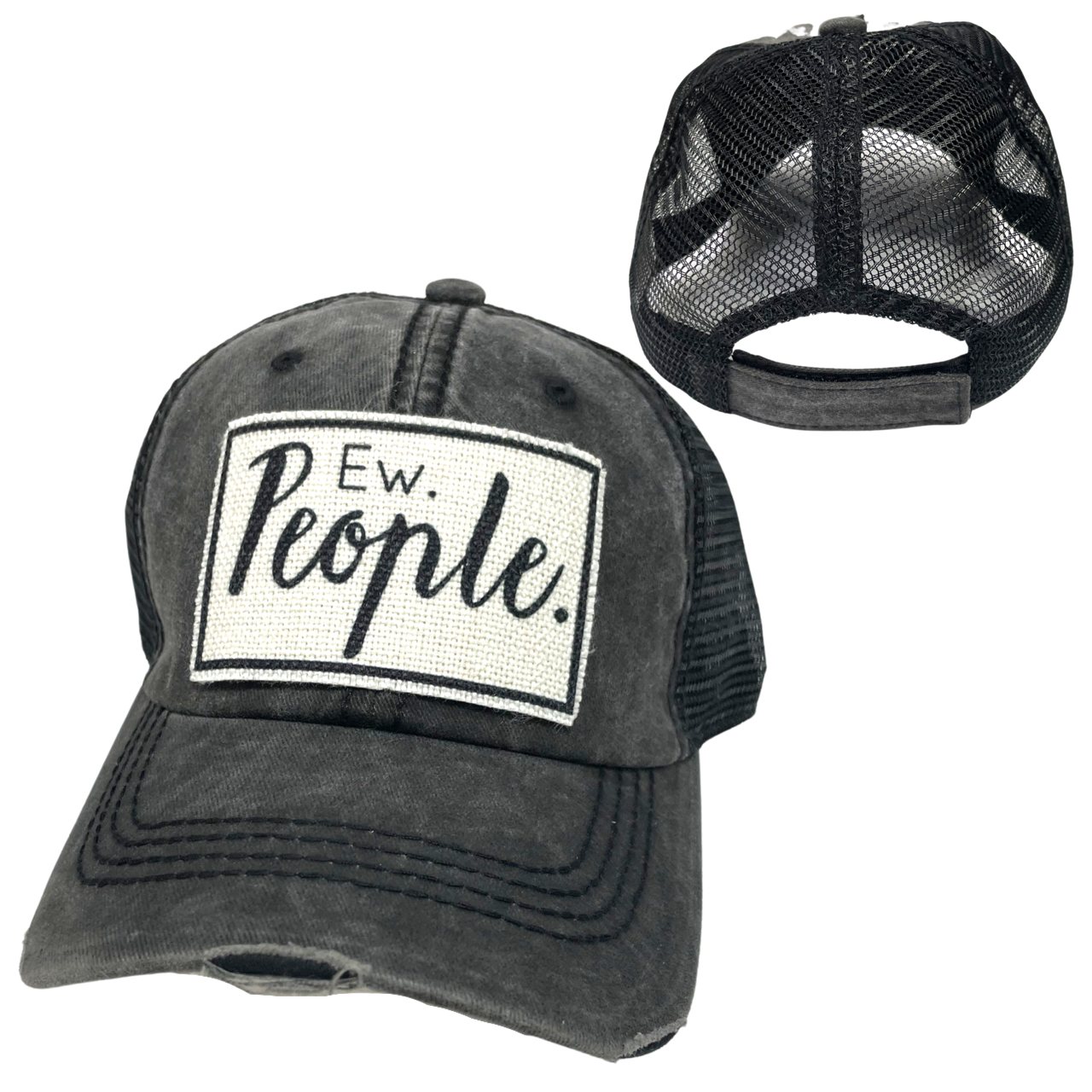 EW PEOPLE BALL CAP | UNISEX HAT | DISTRESSED