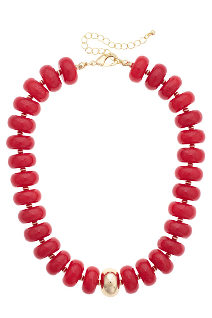 San Sebastián Beaded Resin Necklace