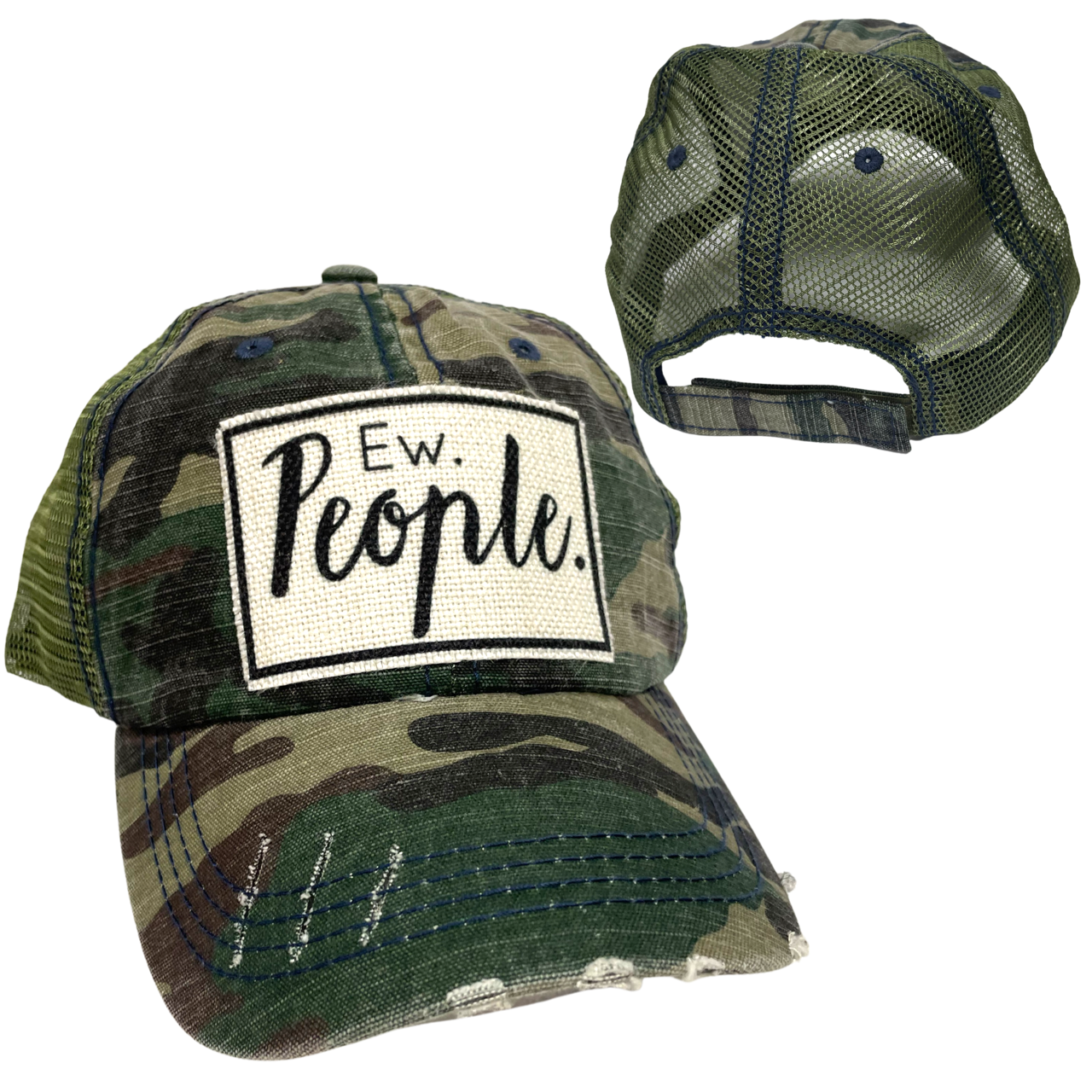 EW PEOPLE BALL CAP | UNISEX HAT | DISTRESSED