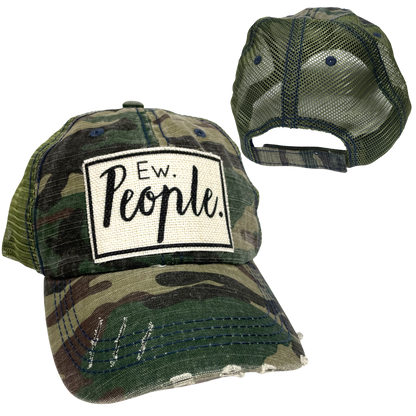 EW PEOPLE BALL CAP | UNISEX HAT | DISTRESSED